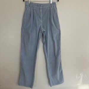 Sunday Best ARITZIA Corduroy Pants Wide Leg Light Blue Pleated 28 x 31 Size 4